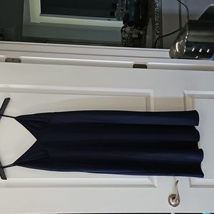 Navy blue midi dress